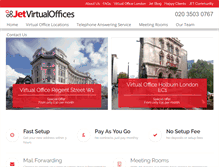 Tablet Screenshot of jetvirtualoffices.com